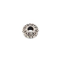 Brass Jewelry Beads, Cupronickel, DIY, nickel, lead & cadmium free, 5x5x2mm, Hole:Approx 1mm, Sold By PC