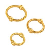 Cupronickel Frame Bead Vacuum Ion Plating DIY golden nickel lead & cadmium free Approx 1mm Sold By PC