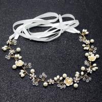 Headband Brass with Crystal & Plastic Pearl fashion jewelry & for woman nickel lead & cadmium free Sold By PC