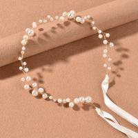 Headband Brass with Plastic Pearl fashion jewelry & for woman nickel lead & cadmium free 450-470mm Sold By PC