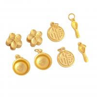 Brass Jewelry Pendants gold color plated & DIY nickel lead & cadmium free Approx Sold By Bag