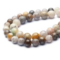 Agat perler, Bamboo Agate, Runde, du kan DIY & forskellig størrelse for valg, Solgt Per Ca. 38 cm Strand