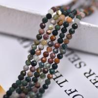 Perles d'espacement Bijoux, agate indienne, DIY, couleurs mélangées, 3mm, Environ 90PC/brin, Vendu par Environ 38 cm brin
