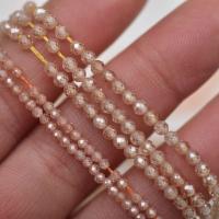 Spacer Perlen Schmuck, kubischer Zirkonia, DIY & verschiedene Größen vorhanden, keine, ca. 90PCs/Strang, verkauft per ca. 37 cm Strang
