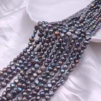 Natural Freshwater Pearl Loose Beads DIY black 4mm Approx Sold By Strand