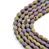 Agate Beads, Laugh Rift Agate, DIY, more colors for choice, 8x10mm, Sold Per 200 mm Strand