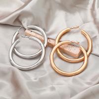 Brass Hoop Earring Round plated fashion jewelry & for woman nickel lead & cadmium free Sold By Pair