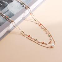 Body Chain Jewelry Zinc Alloy with Plastic Pearl Double Layer & for woman gold nickel lead & cadmium free Sold By PC