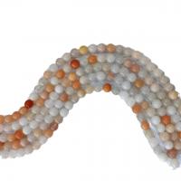 Gemstone Jewelry Beads, Natural Stone, Round, polished, DIY & different size for choice, mixed colors, Sold By Strand