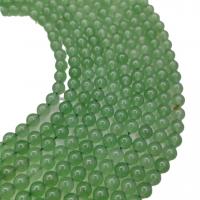 Gemstone Jewelry Beads Aventurine Round polished DIY green 34-37.2CM Sold By Strand