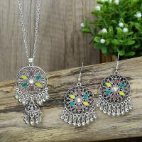 Zinc Alloy Jewelry Sets earring & necklace with turquoise fashion jewelry nickel lead & cadmium free Sold By Set