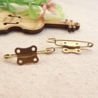 Brass Brooch Findings fashion jewelry original color nickel lead & cadmium free 30mm 2.0mm Sold By PC