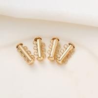 Tibetan Style Slide Lock Clasp, gold color plated, DIY, nickel, lead & cadmium free, 18x9mm, Sold By PC