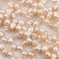 Barock odlad sötvattenspärla pärlor, Freshwater Pearl, DIY, rosa, 8-10mm, Såld Per Ca 39-40 cm Strand