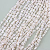 Barocco coltivate in acqua dolce Perla, perla d'acquadolce coltivata naturalmente, DIY, bianco, 8-9mm, Venduto per Appross. 35-36 cm filo