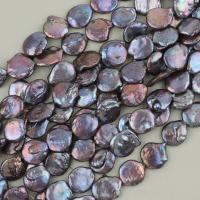 Perles nacres baroques de culture d'eau douce , perle d'eau douce cultivée, DIY, noire, 20-25mm, Vendu par Environ 39-40 cm brin