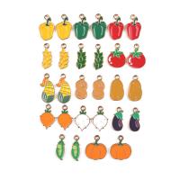 Tibetan Style Enamel Pendants, gold color plated, DIY & different styles for choice, more colors for choice, Approx 100PCs/Bag, Sold By Bag
