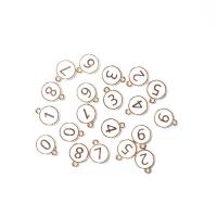 Zink-Legierung-Emaille-Anhänger, Zinklegierung, goldfarben plattiert, DIY & gemischt, keine, 12x15mm, verkauft von Tasche