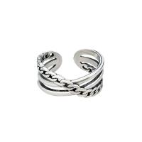 Solidny srebrny pierścień, 925 Srebro, biżuteria moda & dla kobiety, bez zawartości niklu, ołowiu i kadmu, 17mm, sprzedane przez PC