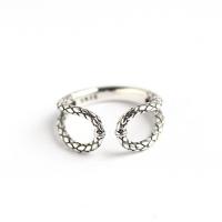 Ezüst ékszer Finger Ring, 925 ezüst, divat ékszerek & a nő & üreges, nikkel, ólom és kadmium mentes, Méret:7, Által értékesített PC