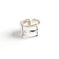 Ezüst ékszer Finger Ring, 925 ezüst, csiszolt, divat ékszerek & a nő, nikkel, ólom és kadmium mentes, 11.5mm,16.5mm, Által értékesített PC