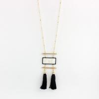 Zinklegierung Schmuck Halskette, mit Harz, Modeschmuck & für Frau, frei von Nickel, Blei & Kadmium, Länge:ca. 25.59 ZollInch, verkauft von PC