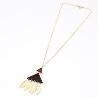 Tibetan Style Jewelry Necklace, with Wood, fashion jewelry & for woman, nickel, lead & cadmium free, Length:Approx 27.55 Inch, Sold By PC