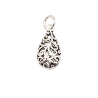 925 Sterling Silver Pendant, plated, DIY & hollow, more colors for choice, nickel, lead & cadmium free, 7.8x14.8mm, Hole:Approx 3.3mm, Sold By PC