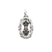 925 Sterling Silver Pendant, DIY, nickel, lead & cadmium free, 13.3x22.3mm, Hole:Approx 4.1mm, Sold By PC