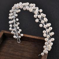 Headband Iron with Crystal & Plastic Pearl fashion jewelry & for woman nickel lead & cadmium free Sold By PC