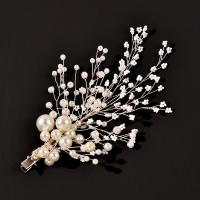 Alligator Hair Clip Iron with Plastic Pearl fashion jewelry & for woman Sold By PC