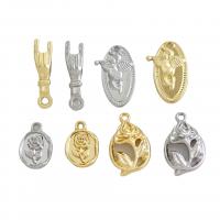 Zinc Alloy Pendants plated & DIY nickel lead & cadmium free Approx Sold By Bag