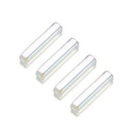 Glass Straight Tube, DIY, 4x20mm, Hole:Approx 1.2mm, Sold By PC
