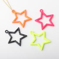 Tibetan Style Star Pendant, painted, DIY, more colors for choice, nickel, lead & cadmium free, 22x26mm, Approx 100PCs/Bag, Sold By Bag