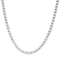 Zinc Alloy Jewelry Necklace plated Unisex & micro pave cubic zirconia Sold By PC