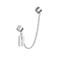 Zinc Alloy Earring Clip plated Unisex silver color Sold By Pair