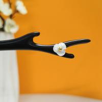 Hair Stick Black Sandalwood with Shell fashion jewelry & for woman 18cm 12mm Sold By PC