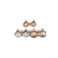 Zinc Alloy Pendants with Plastic Pearl Shell plated DIY Approx Sold By Bag