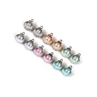 Zinc Alloy Enamel Pendants with Plastic Pearl Shell plated DIY Approx Sold By Bag