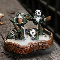 Backflow Incense Burner, Resin, half handmade, for home and office & durable, 155x112x106mm, Sold By PC