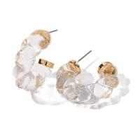 Boucle d'oreille bijoux acrylique, bijoux de mode & pour femme, 27.10x8mm, Vendu par paire