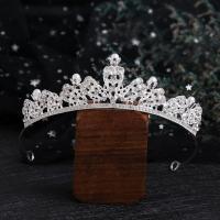 Bridal Tiaras, Tibetan Style, fashion jewelry & for woman & with rhinestone, silver color, nickel, lead & cadmium free, Sold By PC