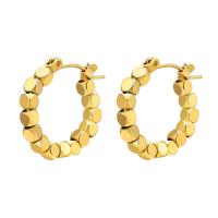 Edelstahl-Hebel zurück-Ohrring, 304 Edelstahl, Modeschmuck & für Frau, goldfarben, 20mm, verkauft von Paar