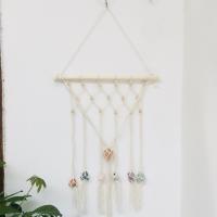 Hanging Ornaments, Cotton Thread, with Wood, handmade, for home and office, more colors for choice, nickel, lead & cadmium free, 350x760mm, Sold By PC