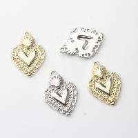 Tibetan Style Heart Pendants, plated, DIY, more colors for choice, nickel, lead & cadmium free, 20x28mm, 100PCs/Bag, Sold By Bag