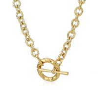 Edelstahl Schmuck Halskette, 304 Edelstahl, plattiert, für Frau, goldfarben, verkauft von PC