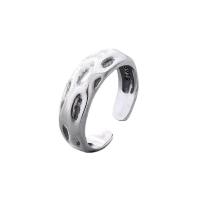 Ezüst ékszer Finger Ring, 925 Ezüst, galvanizált, egynemű & különböző stílusokat a választás, az eredeti szín, Által értékesített PC