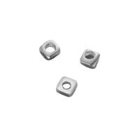 Spacer Beads Jóias, 925 prata esterlina, banhado, DIY, prateado, 1.50x1.50x0.80mm, vendido por PC