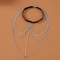 Body Chain Jewelry, Iron, with Cloth, fashion jewelry & for woman, nickel, lead & cadmium free, Sold By PC