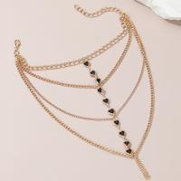 Body Chain Jewelry, Iron, fashion jewelry & micro pave cubic zirconia & for woman, nickel, lead & cadmium free, Sold By PC